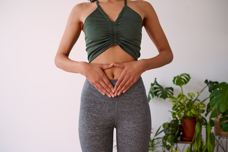 woman with healthy gut